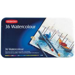 Derwent Aquarellstifte-Set in Metallbox, 36 Stifte 