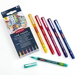 Derwent Permanent-Liner 6 Stück 