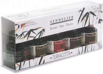 Sennelier Tusche Set- Erdtöne 5x30ml 