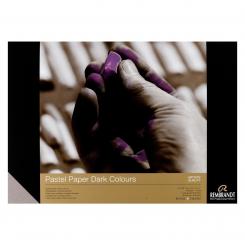 Pastellpapier Block,dunkle Farben 21x29,7cm, 160g/m², 30 Blatt 