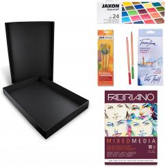 Honsell Aquarell-Set 24 1/2 Näpfchen + Zubehör 