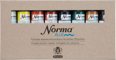 Norma Blue Ölmalfarben Set 8x35ml 
