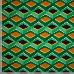 Woven vi geometric diamonds Viskose 