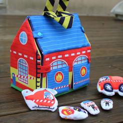 Set Feuerwache zum Nähen 23x16x25cm 