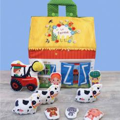 Set Bauernhof zum Nähen 23x16x25cm 