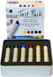 Sennelier Test Packung Mini Öl-Stick 6 Stück 