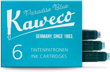 Kaweco Tintenpatronen paradiesblau 6 Stüch in Packung 