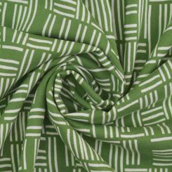 Viskosestoff Lines Fibre Mood, grün Woven vi ecovero lines 