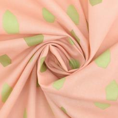 Baumwoll Batist  Fibre Mood apricot Woven co irregular geo 