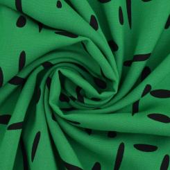 Viskosestoff Simple Stripes , Grasgr Woven vi ecovero simple 