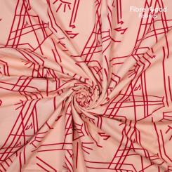 Woven co silicone pop face and line 100% cotton 