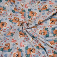 Baumwolljersey Folk Panda 145cm 