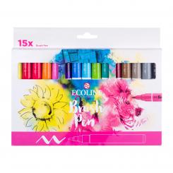 Ecoline Brush Pen Set, 15 Farben 