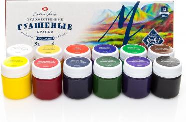 White Nights Gouache Masterclass Set, 12 Farben a 40ml 