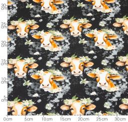 Baumwolstoff Kuh Elsa Breite 150cm 