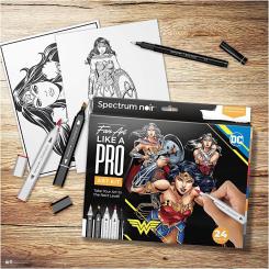 Kreativ Set Illustration Wonder Woman 