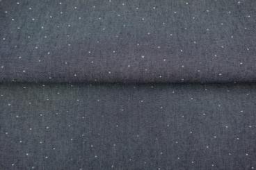 Baumwollpolyester Glam denim Glitter Breite 150cm 