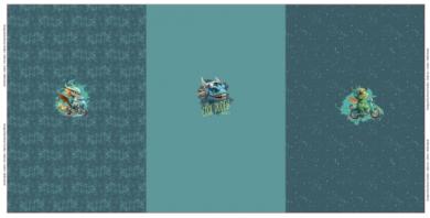 Baumwolljersey Cool Dragon  Panel 75x150cm 