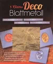 Blattmetall goldfarben 14x14cm 5 Blatt 