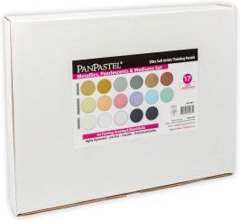 Panpastel Metallic/Pearl/Medium Set 17 Stück 
