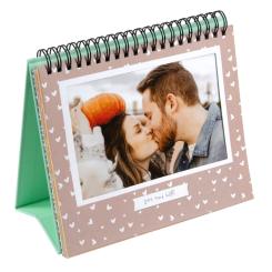 Foto Flip-Rahmen net 12 Fotos - WIR <3,  (10x15cm Bildformat) 