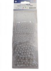 Kunsstoffperlen Weiß sortiert 