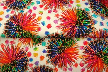Baumwolljersey pencil explosion circ Digital printed jersey, Breite 150cm 
