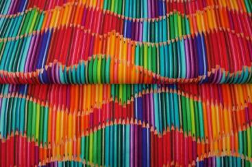 Baumwolljersey pencil explosion bloc Digital printed jersey, Breite 150cm 