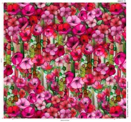 Baumwollstoff 'Bunch of Flowers Digital printed Cotton Breite 145cm 
