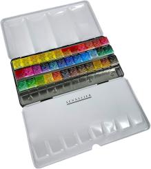 Sennelier Aquarell Set mit 36 1/2 Näpfchen + Zubehör 
