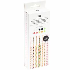 DIY Freundschaftsarmbänder Set Neon Colours 
