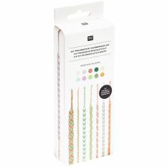 DIY Freundschaftsarmbänder Set Neon Mix Colours 