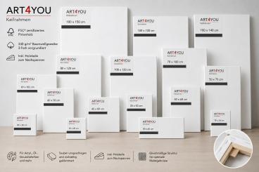 Keilrahmen 2,0cm 100x120cm 330g/m2 FSC Pinie 100% 
