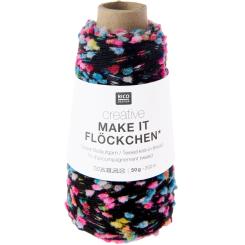 Creative Make It Flöckchen 50g 260m Beilaufgarn Neon Fb.007 