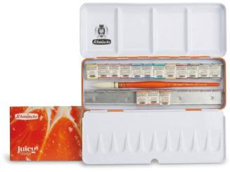 Schmincke HORADAM Aquarell Metallkasten Juicy Orange, 15x 1/2 