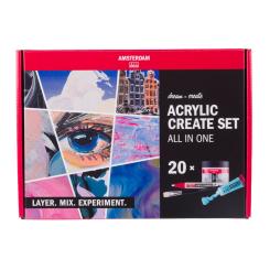 Amsterdam Acrylics Create Set All in One - 20 Teile 