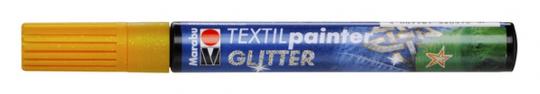 Textil Painter orangeGlitter 3mm Spitze 