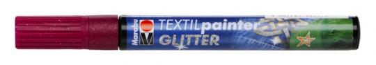 Textil Painter rotGlitter 3mm Spitze 
