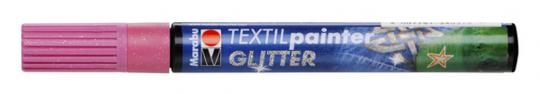 Textil Painter rosaGlitter 3mm Spitze 