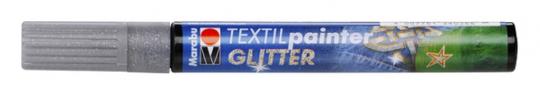 Textil Painter Glitter silber 3mm Spitze 