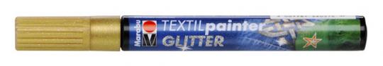 Textil Painter gold Glitter 3mm Spitze 