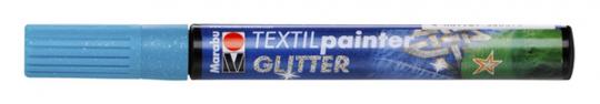 Textil Painter petrol Glitter 3mm Spitze 
