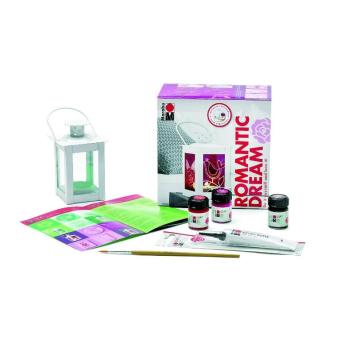 Marabu-Glas Laternen-Set viol 