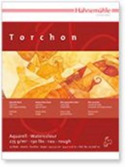 Aquarell-Block Torchon12x17cm 20 Blatt, 275 g/m², hellweiß, rauh 