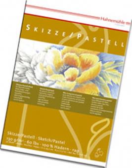 Skizze/Pastell Block A4 30 Blatt, 130 g/m², 100 % Hadern 