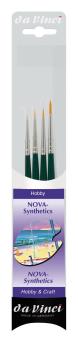 Aquarellpinselset Nova 4St, Größen 3/0,0,2,4 