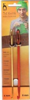 Knooking Nadel, 4mm und 6mm Stricken mit der Häkelnadel 