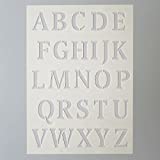 Stencils Buchstaben groß / 26-teilig DIN A 5 