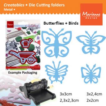 Stanzschablone 4 Schmetterlinge, Marianne Design 