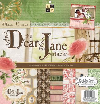 Scrapbook-Block Dear Jane Paper Stack, 30,5x30,5cm, 48 Blatt 